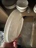 洁雅杰陶瓷盘家用白盘子8英寸中式釉下彩深盘菜盘陶瓷汤盘4只装白色琉璃 实拍图