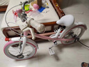 九號九號兒童自行車(chē)5-8歲16寸鋁合金單腳踏男女小學(xué)生童車(chē)優(yōu)雅公主款 16寸 粉色+車(chē)籃【適合105-130cm】 曬單實(shí)拍圖