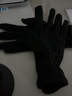 逐港 手套冬女士保暖騎車(chē)防風(fēng)防寒徳絨觸屏防滑顯瘦春秋薄款開(kāi)車(chē)秋冬 黑色（不起球） 曬單實(shí)拍圖