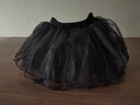 舞丘比兒童舞蹈紗裙半身裙女童半裙蓬蓬裙白色短裙芭蕾舞裙寶寶跳舞裙子 黑色-4層微硬紗 L 大碼【身高140-160cm】 曬單實(shí)拍圖