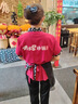 森問中式餐飲服務(wù)員工作服短袖定制logo餐廳茶樓火鍋店農(nóng)家樂工裝印字 【女士*配頭巾和圍裙】- 紅色 XL 曬單實(shí)拍圖