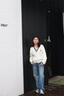 TOMMY JEANS【美式學(xué)院風(fēng)】春秋季女裝復(fù)古慵懶撞色V領(lǐng)刺繡肌理針織衫連衣裙 【V領(lǐng)針織衫】-米白色YBH S （推薦：95-110斤） 曬單實(shí)拍圖