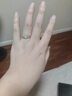 YIZUN. CHOMEL999足銀一貝子戒指女時(shí)尚個(gè)性白貝母食指戒七夕情人節送女朋友 999足銀-貝母戒指 曬單實(shí)拍圖