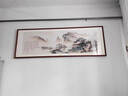 佐羅曼客廳沙發(fā)裝飾畫山水畫辦公室靠山圖背景墻掛畫字畫茶室書房風(fēng)景畫 家和萬(wàn)事興 200×80cm【適合2.5-3米沙發(fā)】 曬單實(shí)拍圖