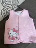 Hello Kitty兒童馬甲秋裝純棉女童背心寶寶內穿打底外穿513090粉色120 曬單實(shí)拍圖