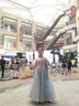 小咔衣濃女童晚禮服生日公主裙高端花童婚禮蓬蓬紗兒童小主持人鋼琴演出服 高貴藍長(cháng)款 160 曬單實(shí)拍圖