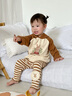 幼歌（YOUGE）嬰幼兒蘑菇小兔柔軟連帽衛衣條紋親膚保暖打底褲套裝潮 蘑菇小兔衛衣 80 cm 曬單實(shí)拍圖