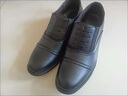 卡帝樂(lè )鱷魚(yú)（CARTELO）三接頭皮鞋男真皮商務(wù)正裝皮靴三節頭通勤黑德比鞋保安三尖頭男鞋 黑色 42 曬單實(shí)拍圖
