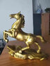 善揚(yáng)純黃銅馬擺件十二生肖馬擺件銅馬到成功客廳玄關(guān)辦公室家居裝飾品 小號(hào)一馬當(dāng)先16cm長 曬單實(shí)拍圖