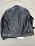 PERCOOL真皮皮衣男頭層牛皮翻領(lǐng)皮外套綿羊皮修身短款皮夾克商務(wù)休閑男裝 牛皮黑色(單款) XL號(125斤-135斤) 曬單實(shí)拍圖
