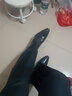 簡(jiǎn)·美惠切爾西靴男頭層牛皮商務(wù)馬丁靴高幫皮鞋手工加絨英倫尖頭短皮靴潮 黑色 41 曬單實(shí)拍圖