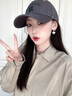 川玖田一棒球帽 軟頂顯臉小 時(shí)尚百搭字母立體刺繡鴨舌帽男女同款破洞水洗 深灰色 均碼 帽圍56-62C均碼 可調節 曬單實(shí)拍圖