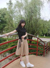 艾柔丹小個(gè)子氣質(zhì)連衣裙套裝兩件套女裝衣服韓版夏天裙子女夏季2025新款 黑配卡其 2XL 曬單實(shí)拍圖