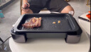 法诗缇（Fastee） 电烤盘家用电烧烤炉韩式室内无烟电烤锅铁板烧煎肉机烤串烤鱼烤肉锅 钛金黑（煎烤盘） 1层 实拍图