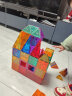 纽奇儿童磁力片积木玩具彩窗3-6岁男女孩玩具磁力小车大颗粒积木113件 实拍图
