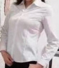 特洛曼长袖衬衫女职业韩版修身正装工作服女装上衣打底白色显瘦OL气质春秋夏季工装女式白衬衣 M 实拍图