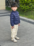 班喜迪兒童羽絨褲冬季2025新款男童女童羽絨服寶寶保暖褲子童裝輕薄冬裝 米色 【杜邦三防】 110 cm 充絨量：26g 曬單實拍圖