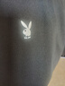 花花公子（PLAYBOY）短袖T恤男士夏季polo打底衫半袖休閑上衣服潮流寬松男裝 白色 4XL 曬單實(shí)拍圖