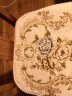 罗兰家纺 餐椅垫坐垫椅子凳子垫子可拆洗绑带椅垫 餐桌椅加厚实木餐椅座垫 花开富贵米色 45*43cm标准号 实拍图