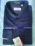 恒源祥男士長(cháng)袖襯衫春秋季全棉DP成衣免燙商務(wù)正裝純色職業(yè)面試藍白襯衣  藏青 MT003 42 曬單實(shí)拍圖