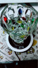 简艺饰家轻奢花瓶摆件简约创意原色玻璃水养鲜花玫瑰百合客厅餐桌插花装饰 实拍图