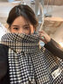 SOMUBAY 英倫復(fù)古格紋圍巾女冬季時(shí)髦百搭披肩保暖圍脖情侶圍巾生日禮物 WJ-1058英倫千鳥格 默認(rèn) 曬單實(shí)拍圖
