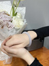 中國黃金（CHINA GOLD）白月光玉手鐲女瑪瑙玉髓手鐲鐲子玉鐲七夕情人節(jié)生日禮物女友老婆 5%嚴選高冰.白月光【60圈口】 曬單實拍圖