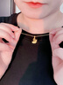老鳳祥黃金吊墜女足金三生有幸杏項鏈高級生日七夕教師節禮物送女友老婆 今/次日達*三生有杏吊墜 約0.3g【贈銀鏈】禮盒 曬單實(shí)拍圖