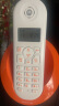 摩托罗拉 Motorola数字无绳电话机无线座机单机大屏幕清晰免提办公家用 C601橙色单无绳 实拍图