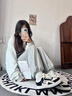 環(huán)球女鞋卡通小白鞋2025春秋新款透氣輕便休閑運動(dòng)鞋ins潮流板鞋子 米白色 38 曬單實(shí)拍圖