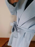 皮爾卡丹（pierre cardin）專柜呢子大衣女秋冬毛呢大衣2022年外套新款赫本風(fēng)小個(gè)子中長(zhǎng)款溫 奶藍(lán)色 S 曬單實(shí)拍圖