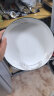 裕行 北欧盘子8英寸月光深盘2只装 家用陶瓷餐具盘子套装 墨羽系列 实拍图