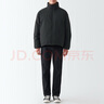 無印良品 MUJI 男式 不易沾水聚酯纖維 羽絨夾克秋冬保暖 ADG41C2A 羽絨服 黑色 XL 曬單實拍圖