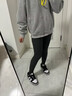 雅鹿女士打底褲女加絨加厚秋冬季提臀收腹連褲襪保暖秋褲棉毛線(xiàn)褲女 黑色 1條 均碼 【230g薄絨款】 曬單實(shí)拍圖