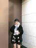 北極絨羊毛混紡圍巾男女同款禮盒裝中性大版灰色大格紋加厚保暖送禮圍脖 灰色格子 曬單實拍圖