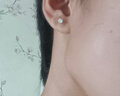耳鉆睡覺(jué)免摘鉆石耳釘女男小耳環(huán)網(wǎng)紅簡(jiǎn)約養耳棒耳洞防堵耳飾SN0857 4mm一只 曬單實(shí)拍圖