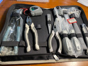 釰釰福岡工具家用工具包套裝螺絲刀老虎鉗錘子鋼卷尺家庭常用12PCS 釰FO-8201 曬單實拍圖
