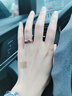 卡地亞（Cartier）戒指男女同款 卡地亞TRINITY系列3環(huán)婚戒 B4086100 窄版 2.8mm 51碼 曬單實拍圖