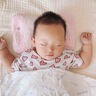 朵精靈新生兒寶寶小米定型枕嬰幼兒專(zhuān)用枕頭嬰兒睡頭型彩棉米袋四季通用 條紋粉色（小米枕芯+彩棉枕套） 曬單實(shí)拍圖