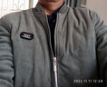 雷歐曹（LeiouCao）燈芯絨棉衣男裝棒球領(lǐng)棉服秋冬季保暖棉襖大碼休閑外套百搭上衣 豆綠（加棉加厚） XL  (135-150斤左右) 曬單實(shí)拍圖