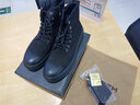 W3000馬丁靴男棉鞋百搭男鞋休閑潮鞋高幫韓版潮流皮鞋冬鞋秋季中幫靴子 W30001020單鞋款 44 標準皮鞋碼 曬單實(shí)拍圖