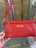 途尊韓版單肩包2024新款女包時(shí)尚斜挎包簡(jiǎn)約百搭手機包女式媽媽錢(qián)包 棗紅色 曬單實(shí)拍圖