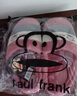 paul frank棉拖鞋男士秋冬季室內(nèi)厚底防滑毛絨保暖情侶家居家用女男冬 皮紅色【半包跟】 38-39 曬單實拍圖