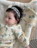 Shining Moment丨春日微風(fēng) 新生兒衣服嬰兒棉服秋冬季寶寶夾棉連體衣棉衣外出 蝴蝶飛飛-紗布夾棉連體棉服 73cm 曬單實拍圖