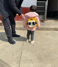 DR.GE迷你兒童背包書(shū)包韓版卡通可愛(ài)寶寶嬰兒背包男女幼兒童迷你小書(shū)包 黃色熊貓帆布 曬單實(shí)拍圖