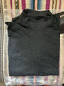 恒源祥純棉半高領(lǐng)長(cháng)袖T恤春秋中領(lǐng)打底衫男士體恤純白色中老年上衣服男 深灰色 XL (140斤左右) 曬單實(shí)拍圖