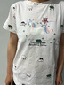 紅蜻蜓（RED DRAGONFLY）重工刺繡短袖t恤女純棉潮春2025夏季新款女士寬松設計感夏裝上衣 白色短袖 M 曬單實(shí)拍圖