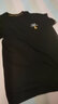 皮爾卡丹（pierre cardin）冰 絲短袖t恤男2025新款春夏季圓領(lǐng)修身薄款桑蠶絲體恤衫潮 黑色19360款 180/2XL 【155斤-170斤】 曬單實(shí)拍圖