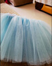 莫代爾兒童舞蹈紗裙半身裙蓬蓬裙芭蕾舞女童舞裙網(wǎng)紗女孩跳舞白紗裙短裙 海藍-硬紗 -有腰-4層紗 M-(適合120-145/體重34-68斤) 曬單實(shí)拍圖