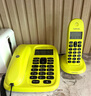摩托羅拉（Motorola）cl101c子母機電話(huà)機辦公室遠距離一拖一家用無(wú)繩一拖二無(wú)線(xiàn)子母機 接線(xiàn)電話(huà) 家用耐用座機字母機 cl101c青檸色 一拖一 曬單實(shí)拍圖